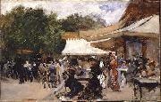 Outside a Restaurant in the Bois de Boulogne. Study Hugo Birger